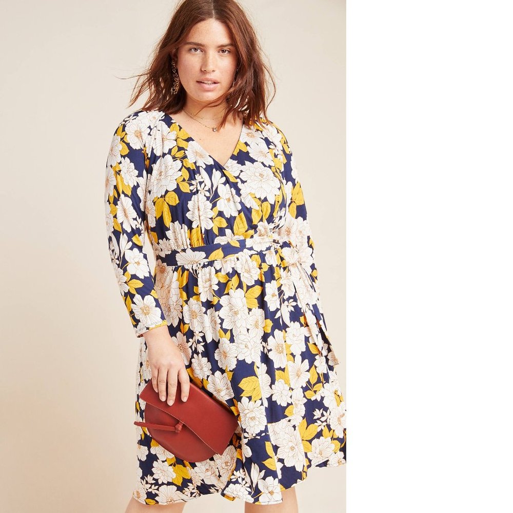 Anthropologie Angelique Wrap Mini Dress 1x new with tag